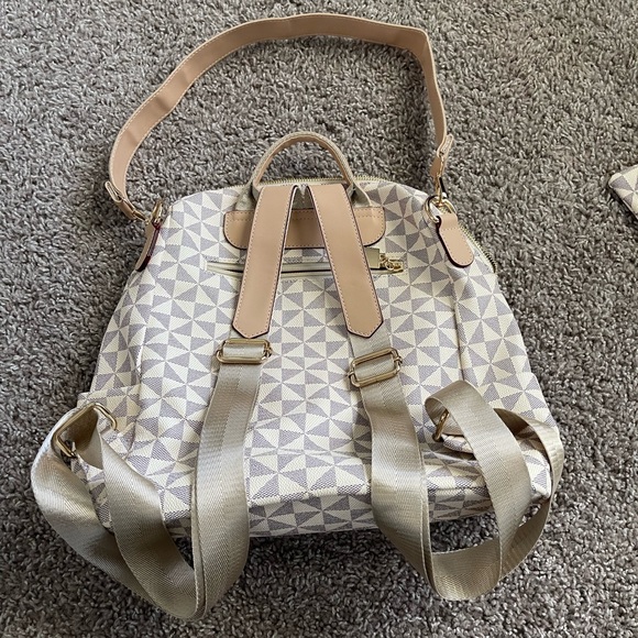 Geometric Patterned Backpack and Wallet Set - Picture 2 of 4